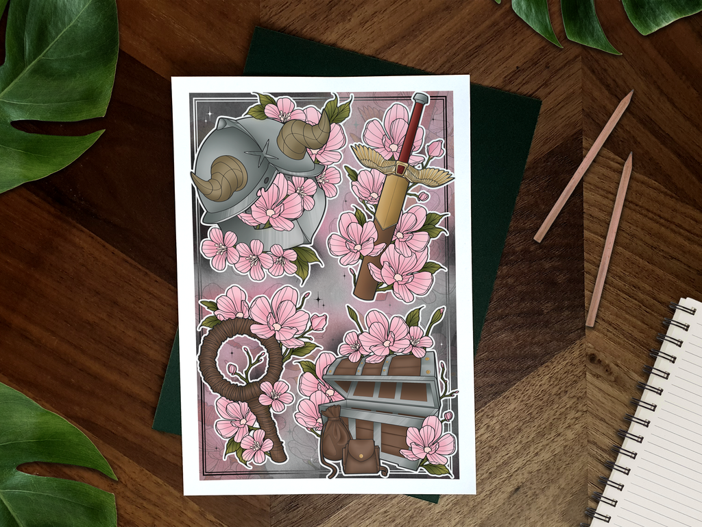 Delicious In Dungeon Illustrated Art Print 🍲⚔️