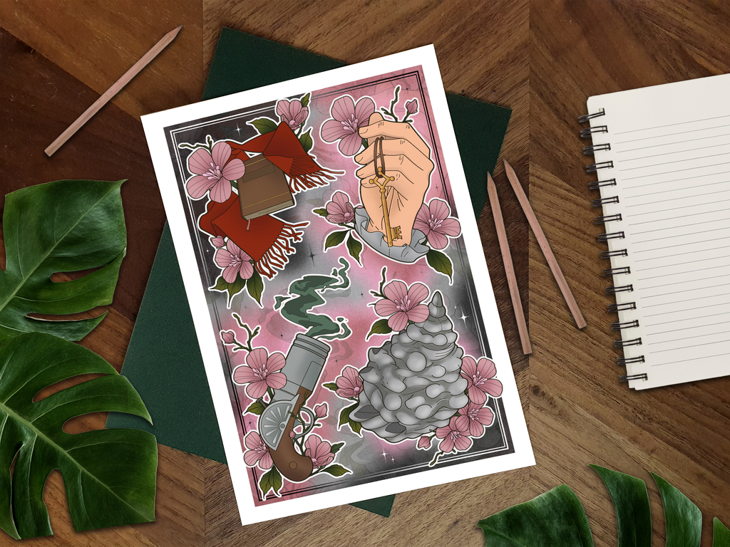 Attack On Titan Illustrated Art Print 🐎🔰
