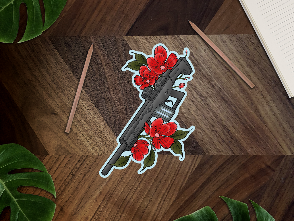 Ichikawa’s Gun Inspired Premium Vinyl Sticker ⚔️🪖