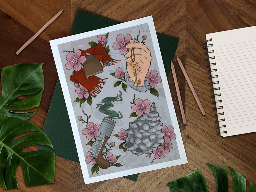 Attack On Titan Illustrated Art Print 🐎🔰