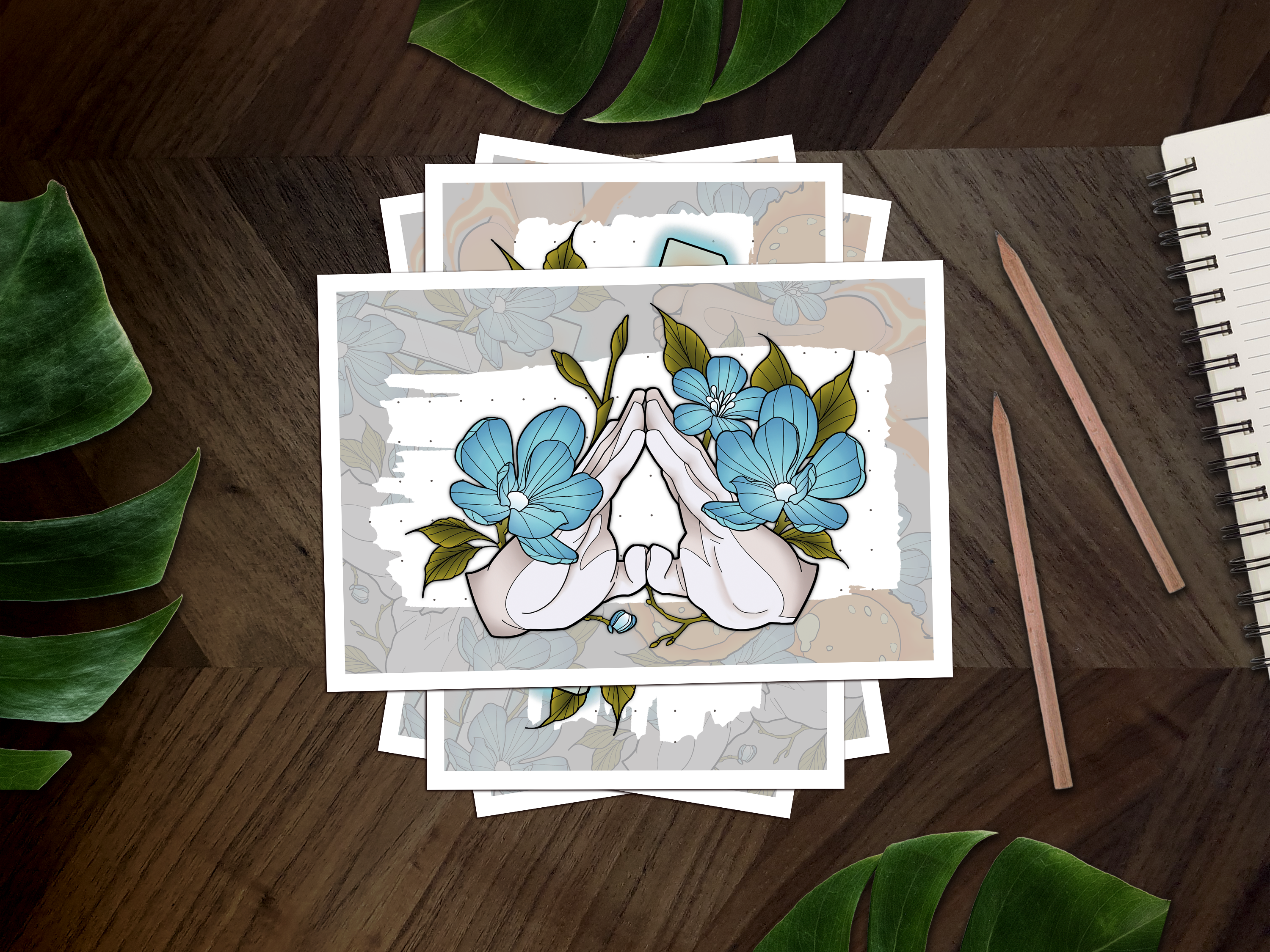 Iris' Prayers Inspired Mini Art Print 🔥🧑‍🚒