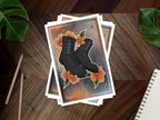 Violet's Boots Inspired Postcard Print 📖🐉