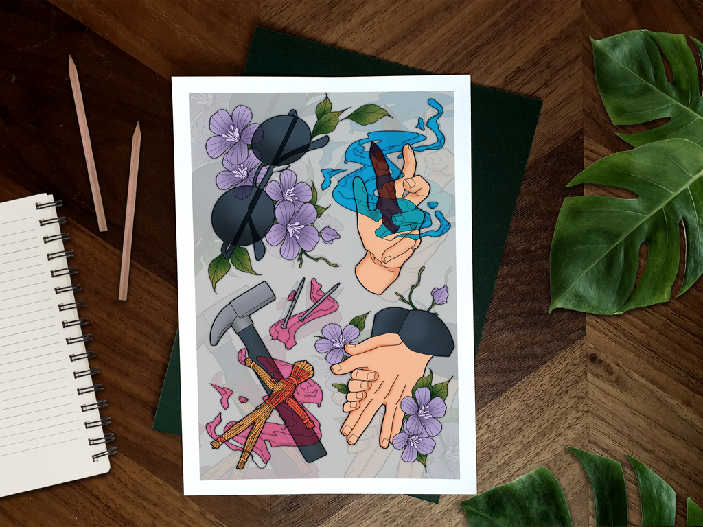 Jujutsu Kaisen Illustrated Art Print 🐺🔨