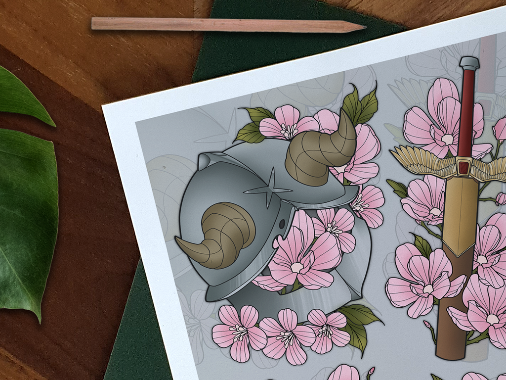 Delicious In Dungeon Illustrated Art Print 🍲⚔️