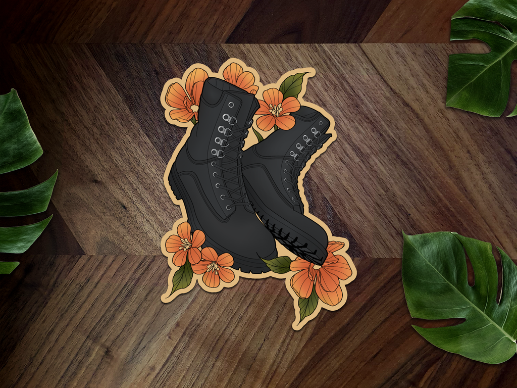 Violet's Boots Inspired Premium Vinyl Sticker 📖🐉