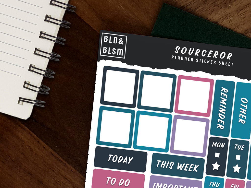 JJK Functional Journal Sticker Sheet