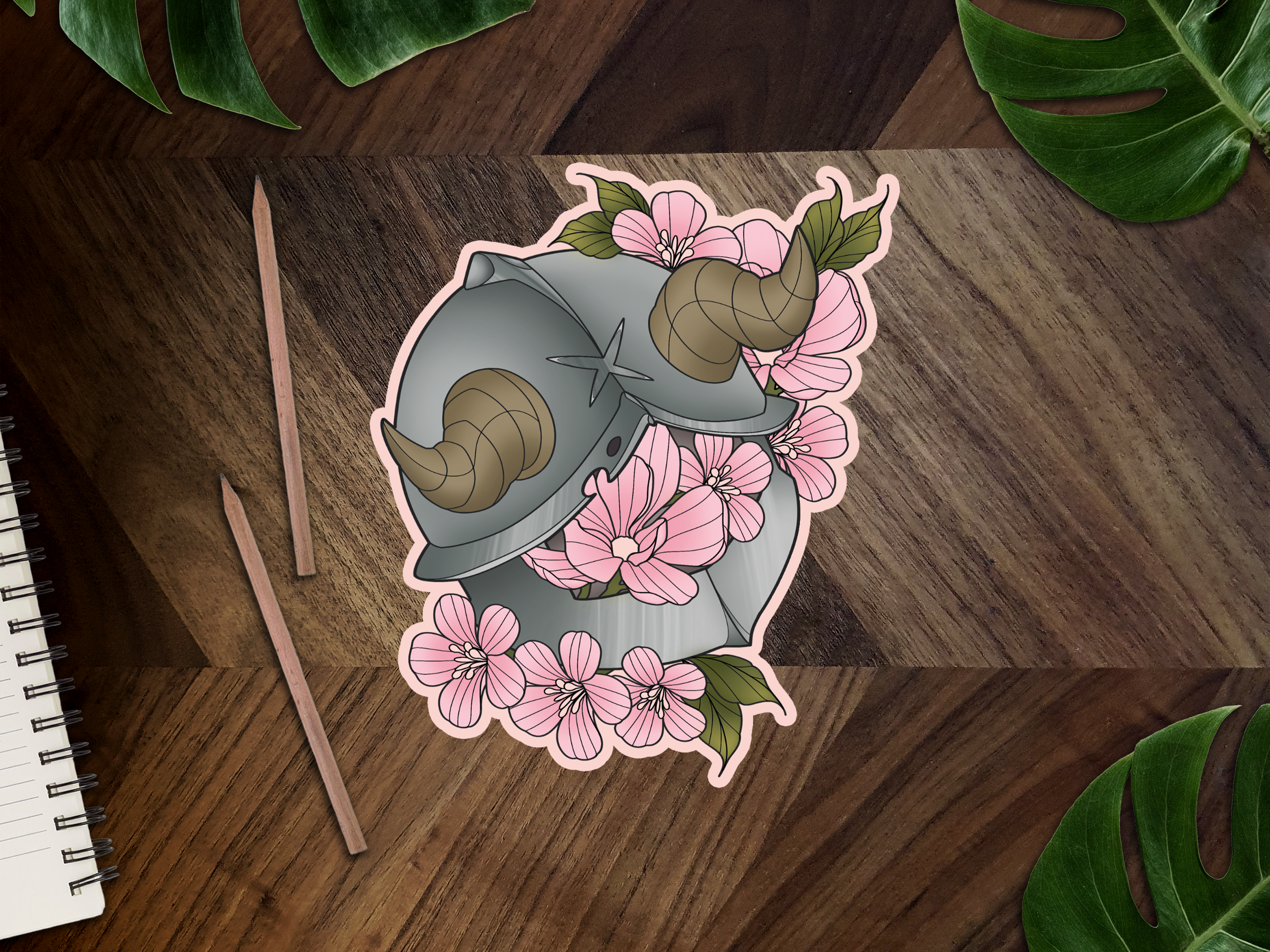 Senshi’s Helmet Inspired Premium Vinyl Sticker 🍲⚔️