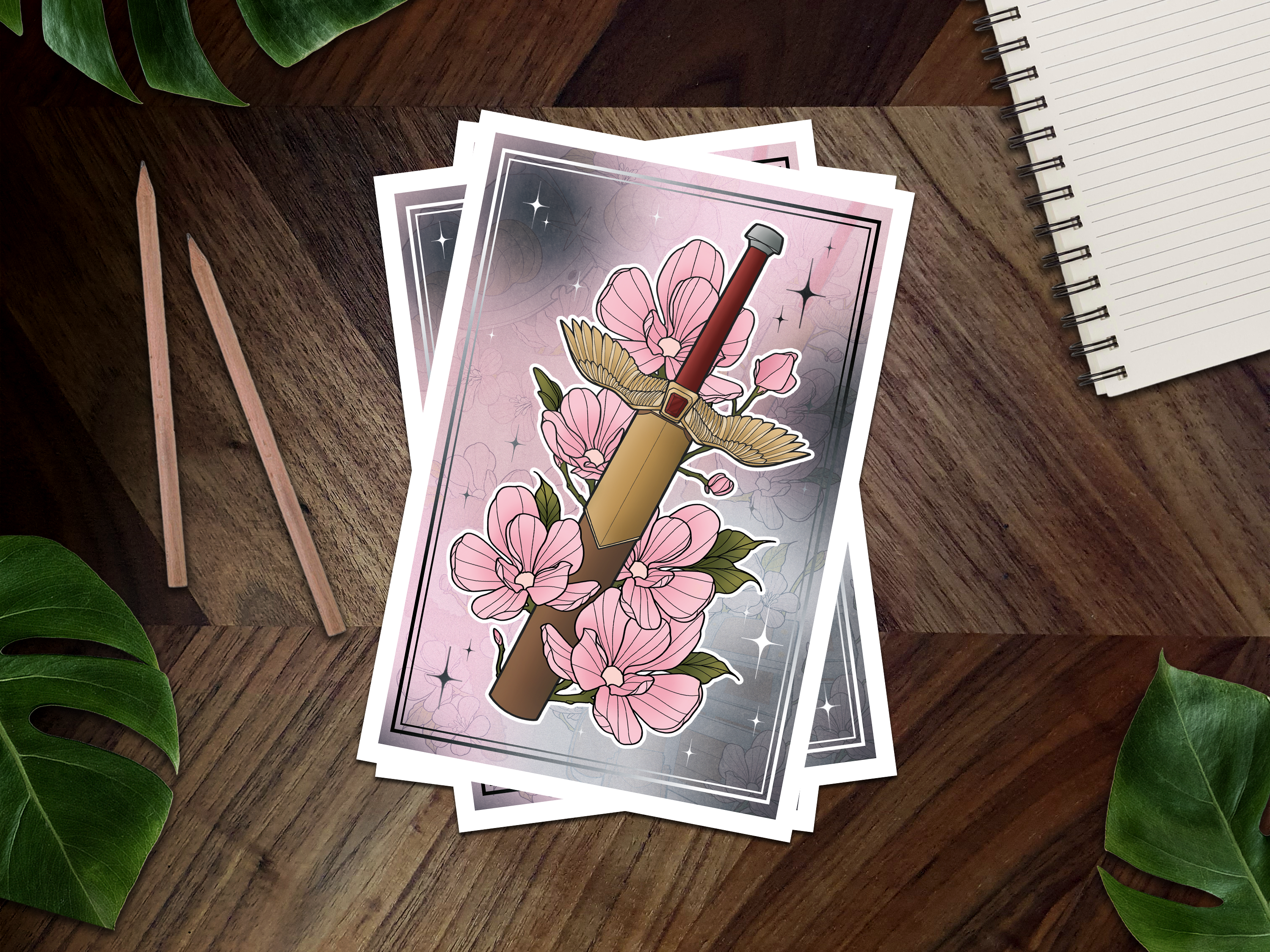 Laios's Blade Inspired Mini Art Print 🍲⚔️