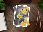 Asakura’s Gun Inspired Postcard Print 🍜🔫
