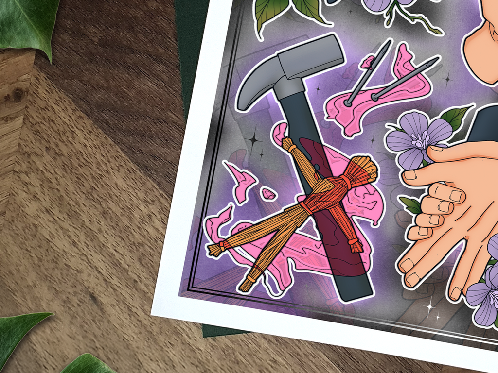 Jujutsu Kaisen Illustrated Art Print 🐺🔨