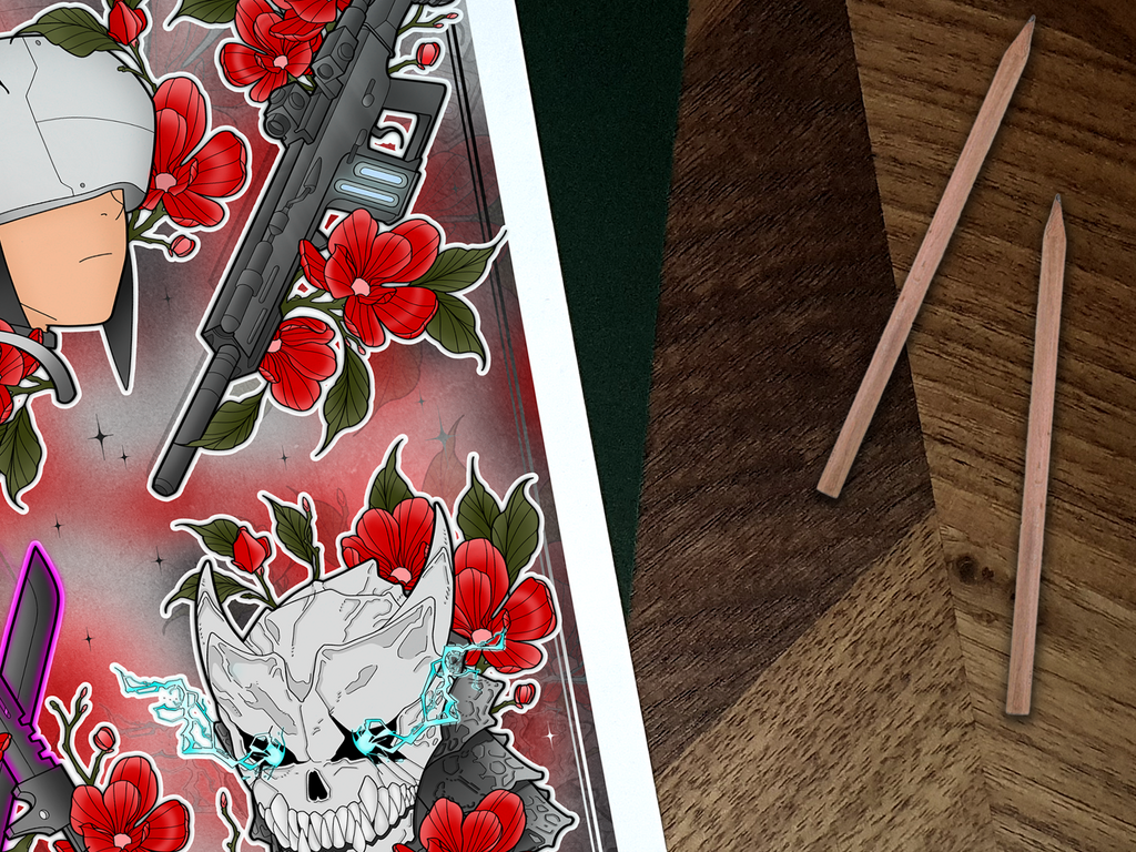 Kaiju No.8 Illustrated Art Print ⚔️🪖