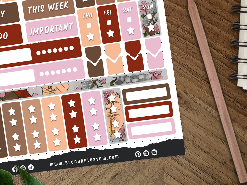 AOT Functional Journal Sticker Sheet