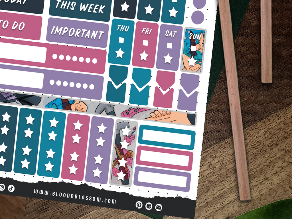 JJK Functional Journal Sticker Sheet