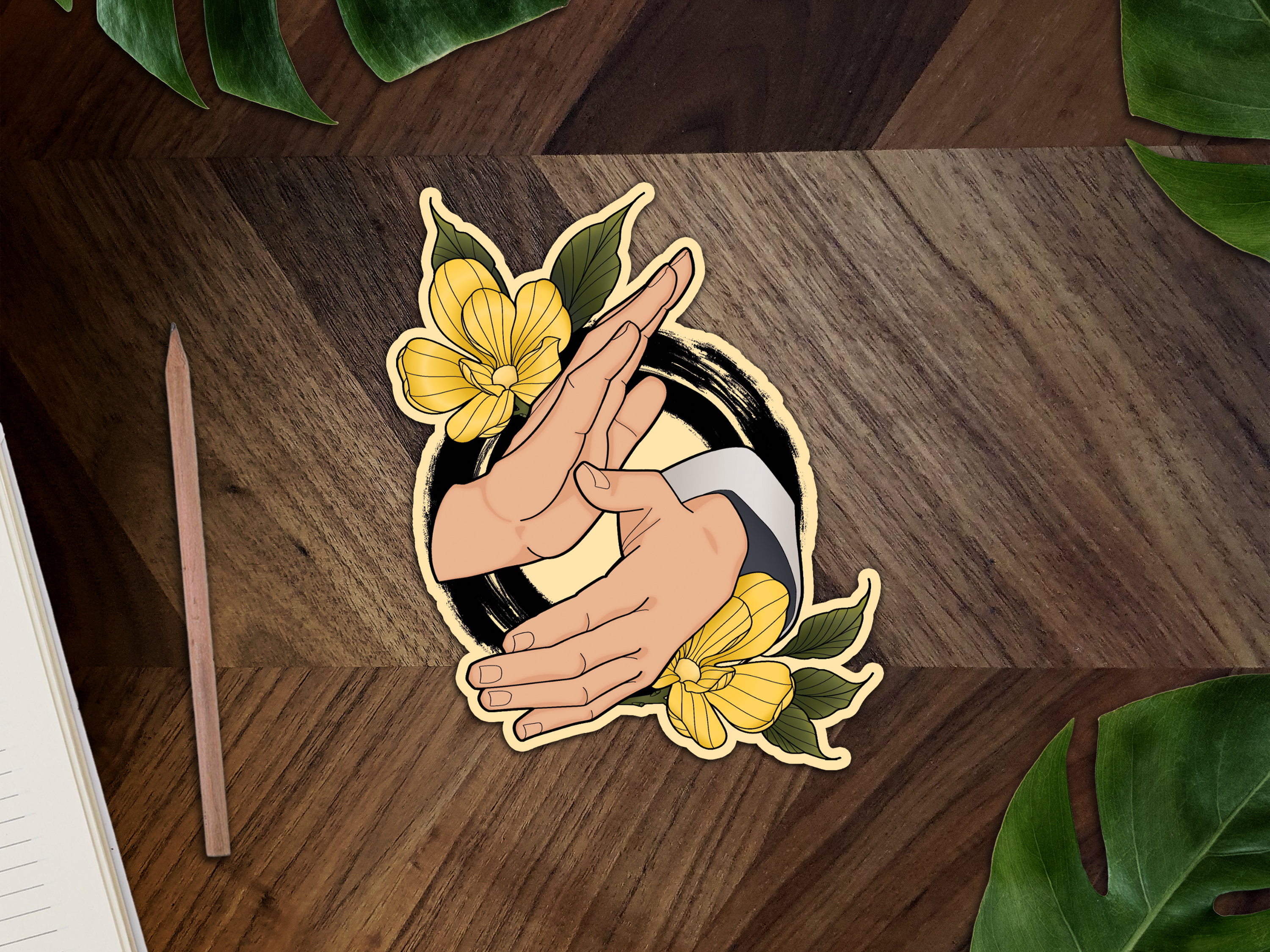 Lu’s Martial Arts Inspired Premium Vinyl Sticker 🍜🔫