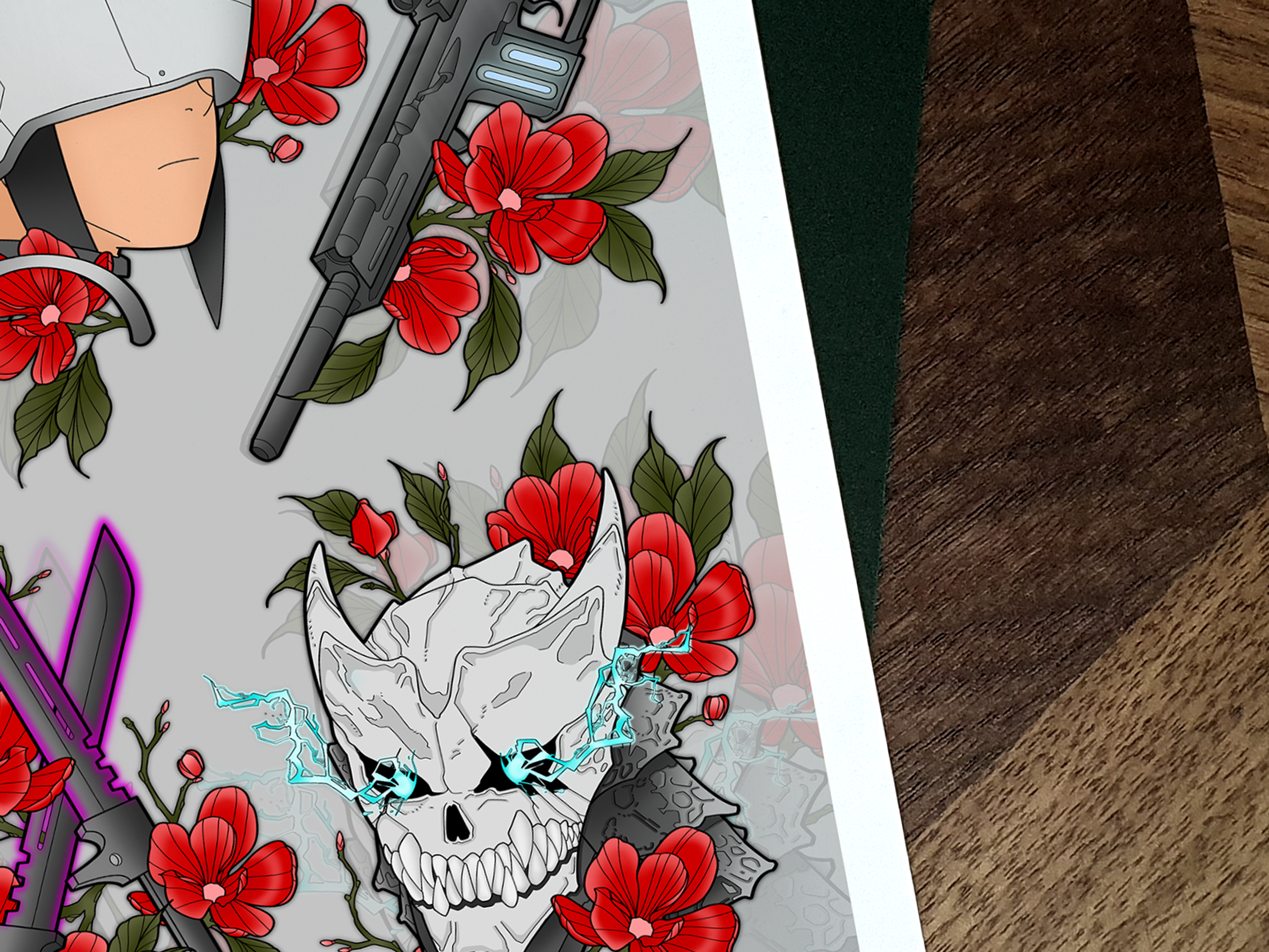 Kaiju No.8 Illustrated Art Print ⚔️🪖