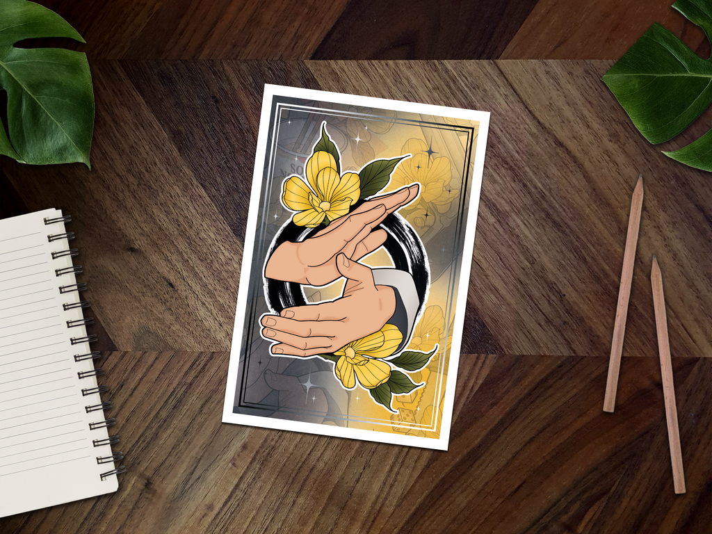 Lu’s Martial Arts Inspired Postcard Print 🍜🔫