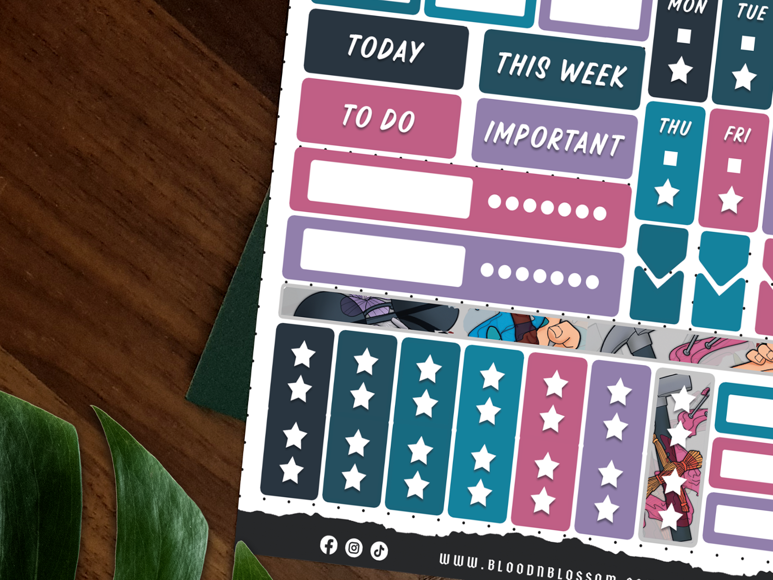 JJK Functional Journal Sticker Sheet