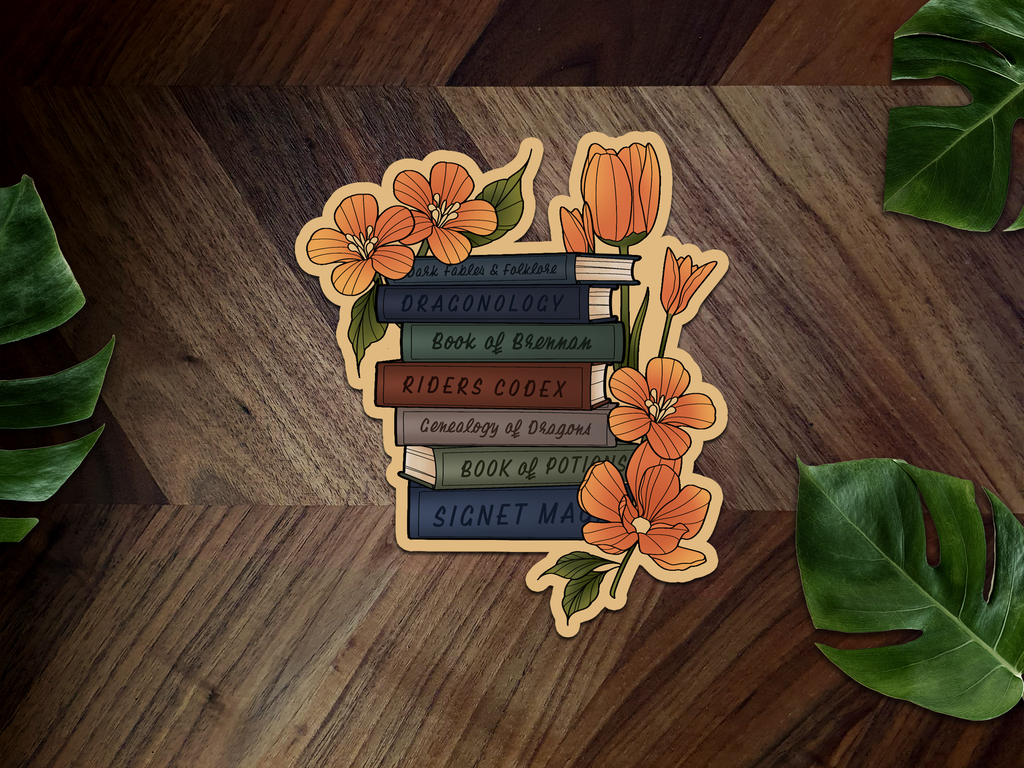 Basgiath War College Inspired Premium Vinyl Sticker 📖🐉