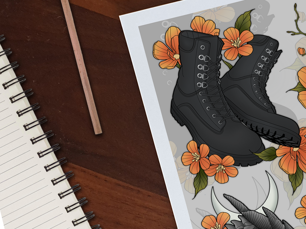 Fourth Wing Illustrated Art Print 📖🐉