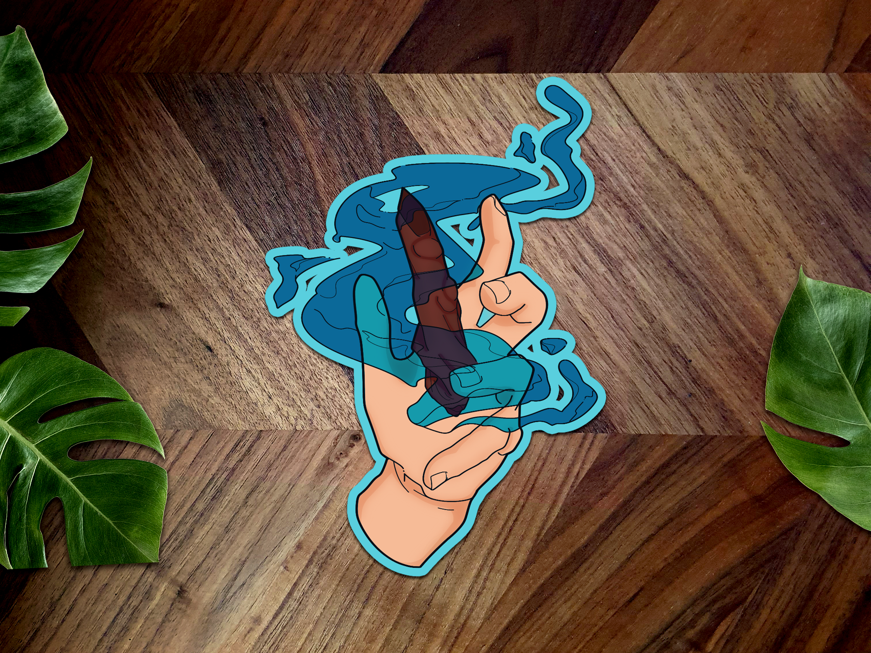 Yuji's Fingers Inspired Premium Vinyl Sticker 🐺🔨