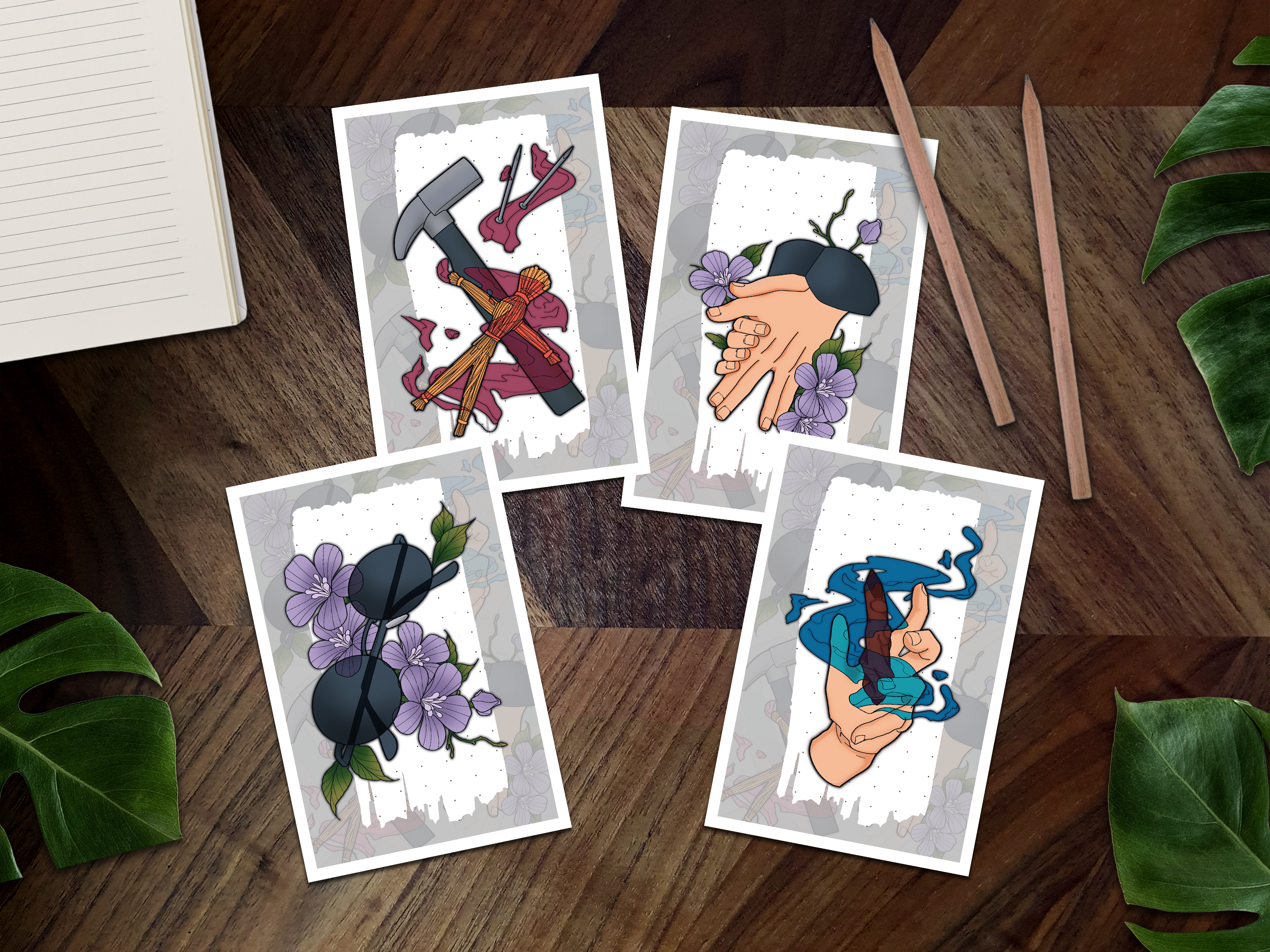 Gojo's Glasses Inspired Mini Art Print 🐺🔨