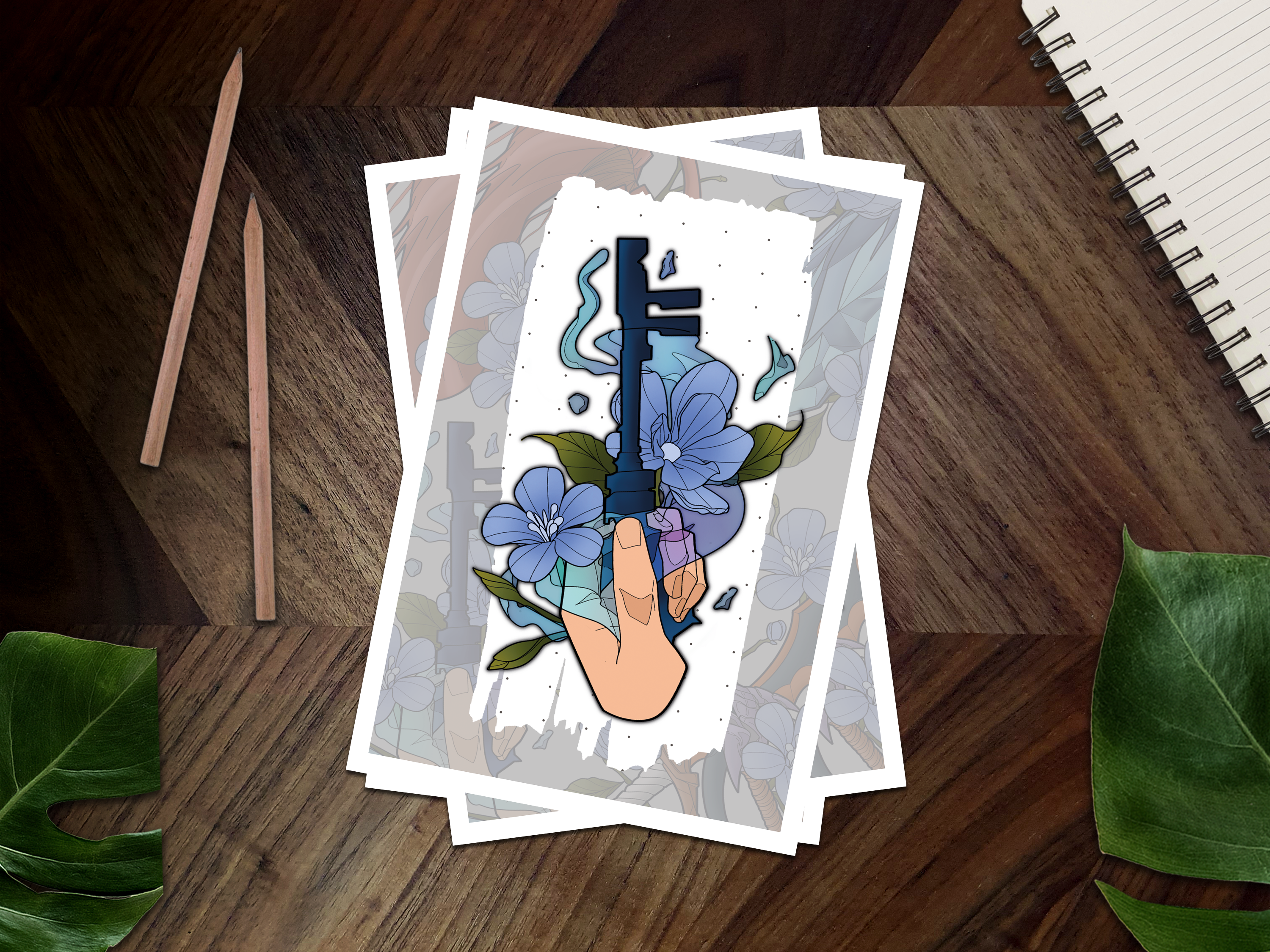 Jinwoo's Dungeon Key Mini Art Print 🗝️⛏