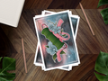 Nezuko's Bamboo Inspired Postcard Print 👹🗡️