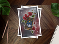 Velaris Tarot Card Inspired Postcard Print 📖☕