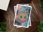 Inosuke's Boar Mask Inspired Mini Art Print 👹🗡️