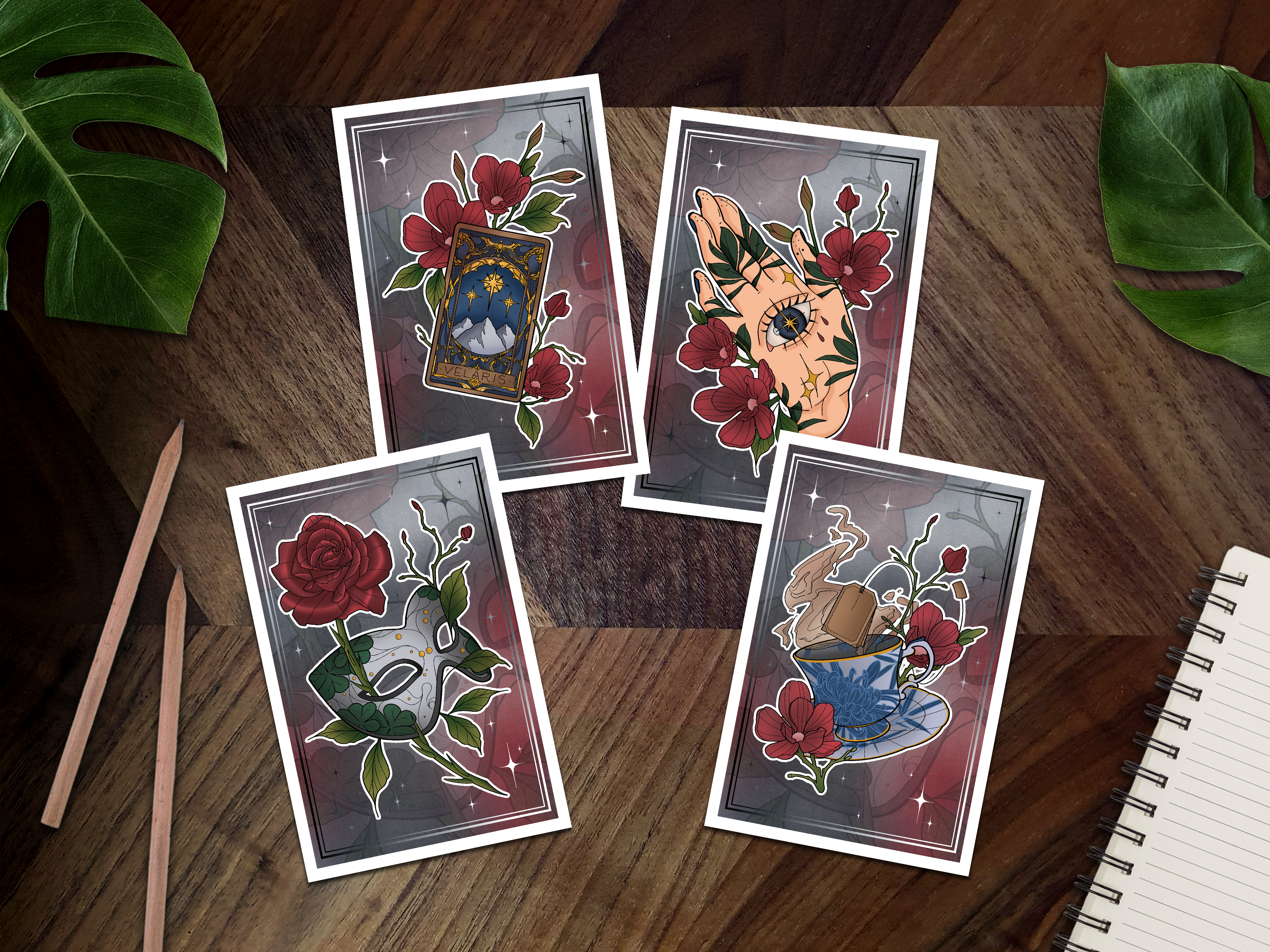 Feyre's Hand Tattoos Inspired Mini Art Print 📖☕