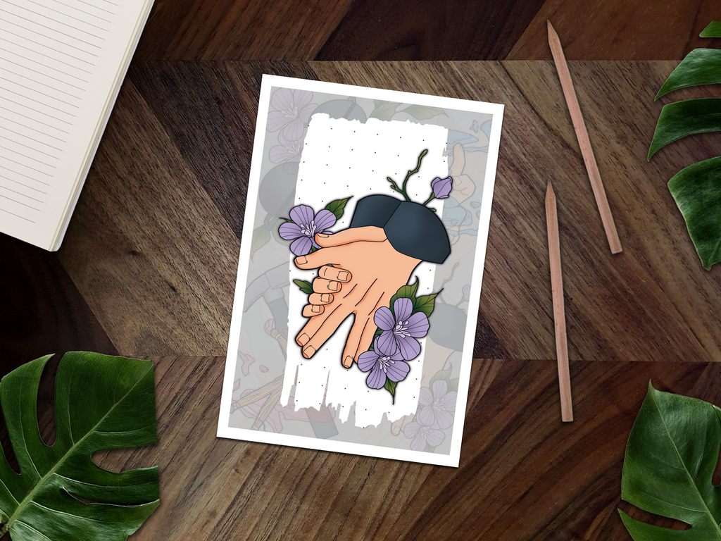 Megami's Shinigami Inspired Mini Art Print 🐺🔨