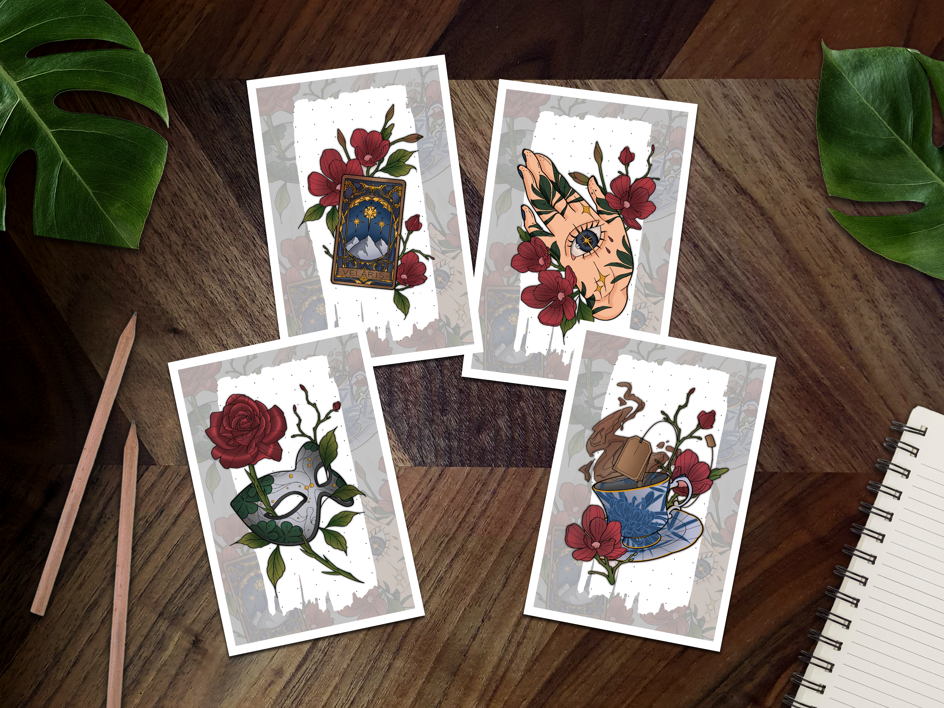 Feyre's Hand Tattoos Inspired Mini Art Print 📖☕