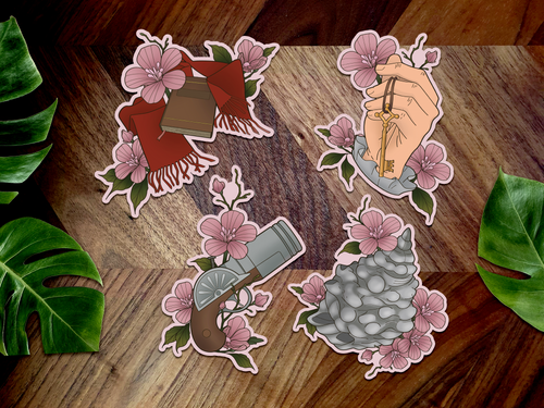 Armin's Shell Inspired Premium Vinyl Sticker 🐎🔰