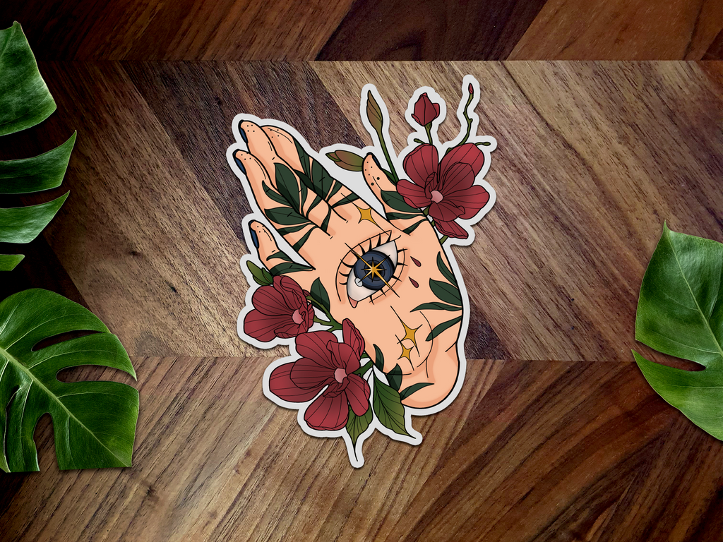 Feyre Hand Tattoo Inspired Premium Vinyl Sticker 📖☕