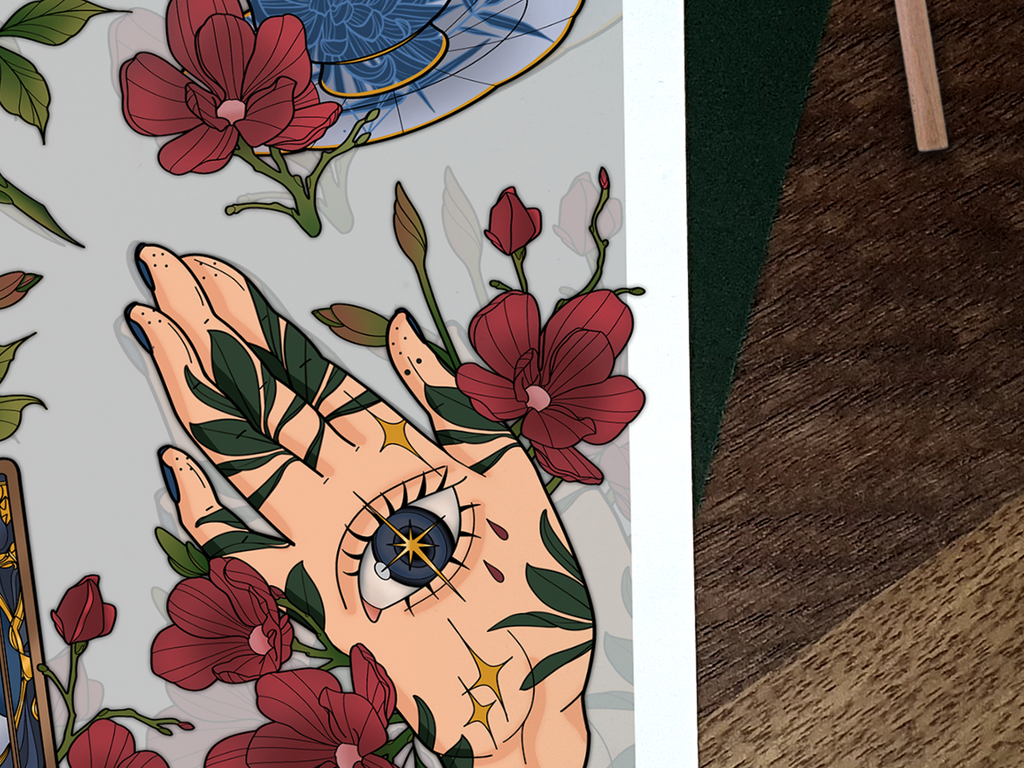 A Court Illustrated Art Print 📖☕