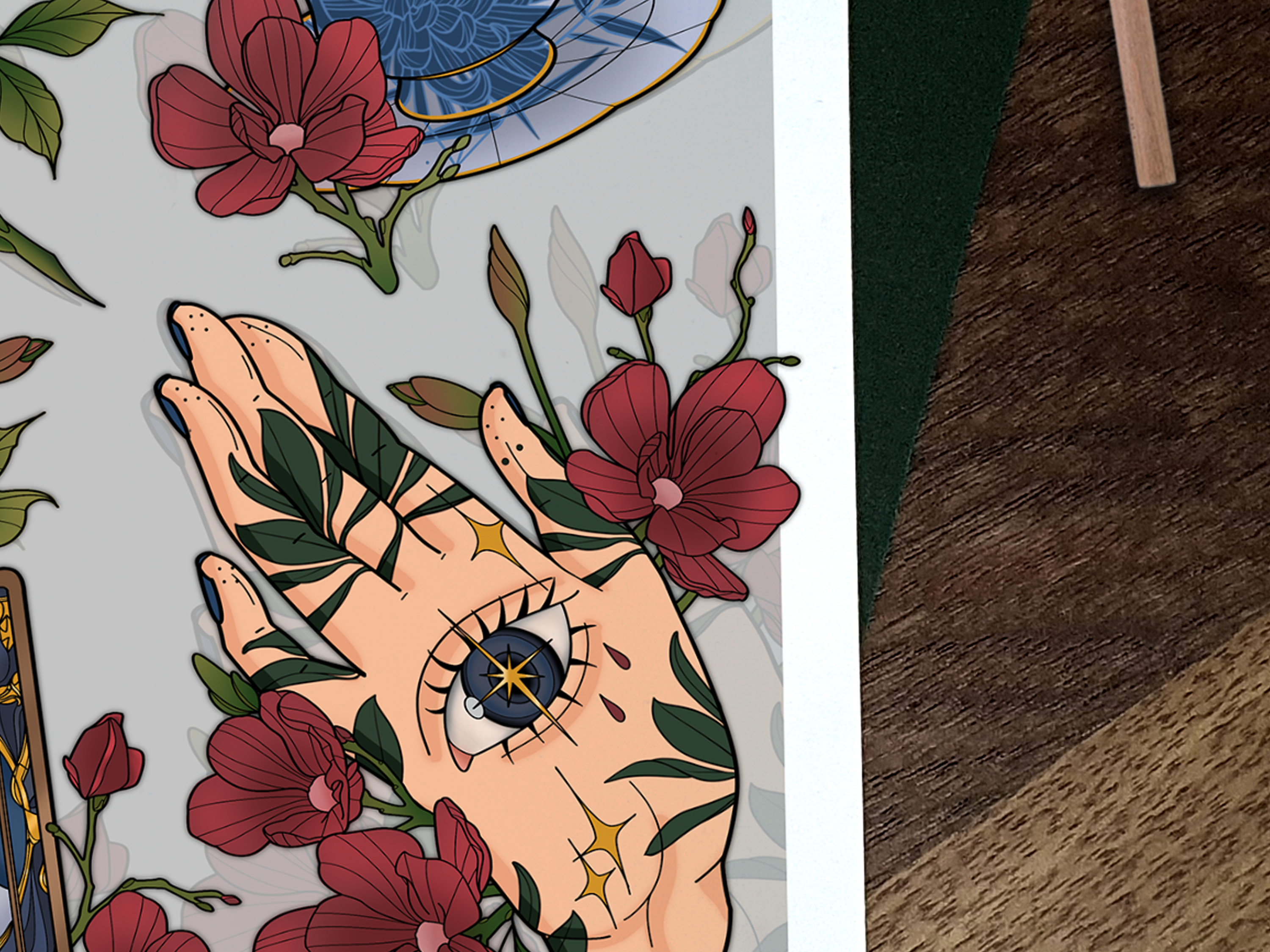 A Court Illustrated Art Print 📖☕