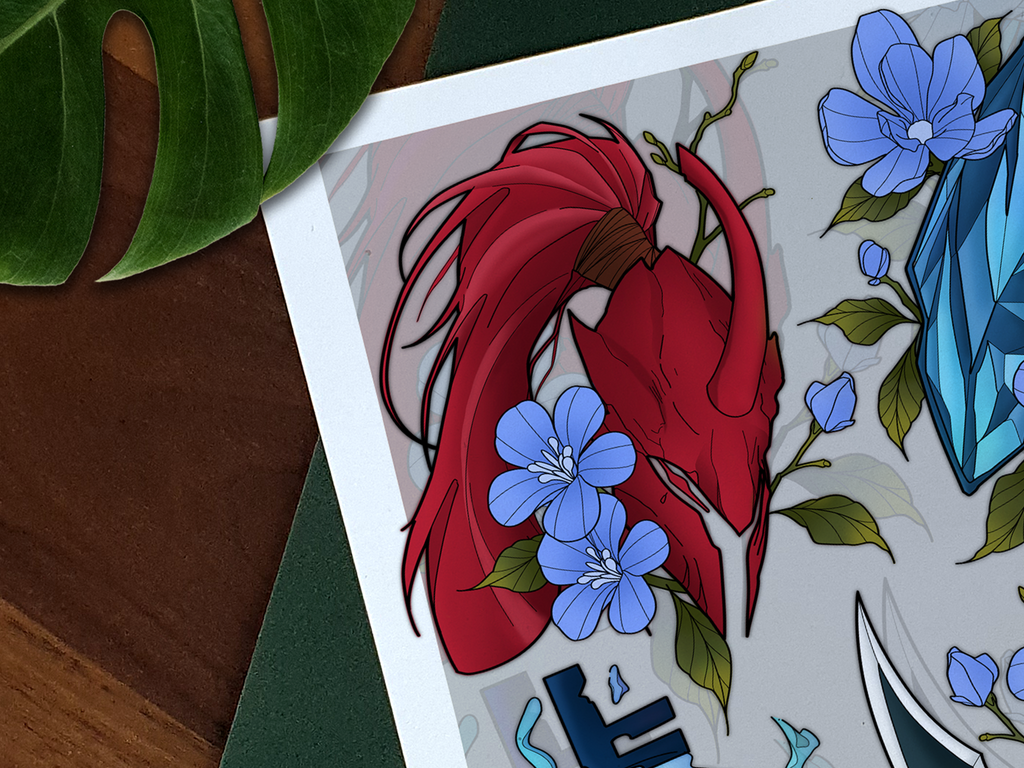 Solo Levelling Illustrated Art Print 🗝️⛏