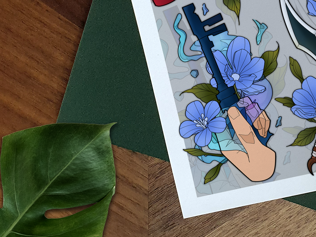 Solo Levelling Illustrated Art Print 🗝️⛏