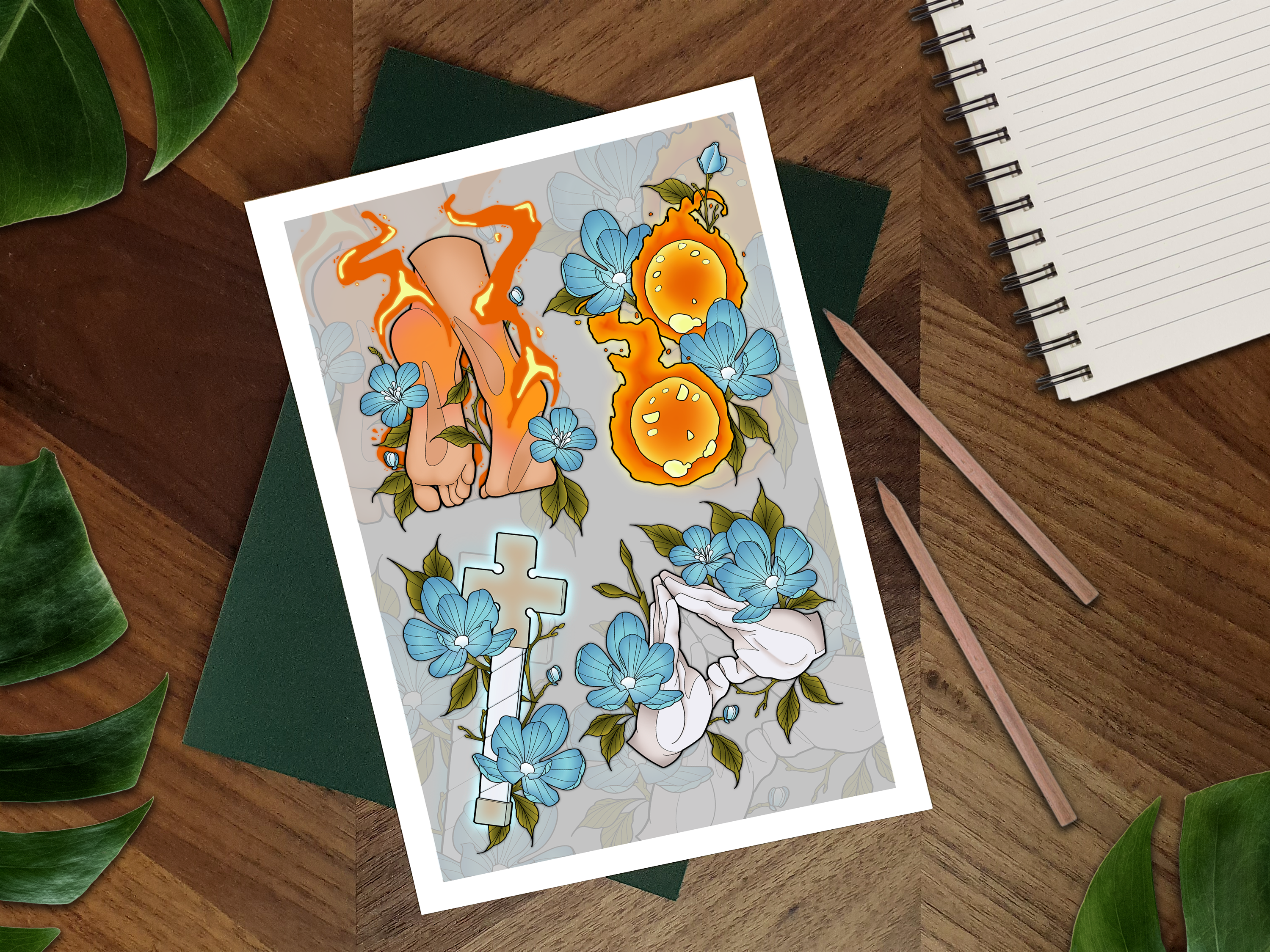 Fire Force Illustrated Art Print 🔥🧑‍🚒