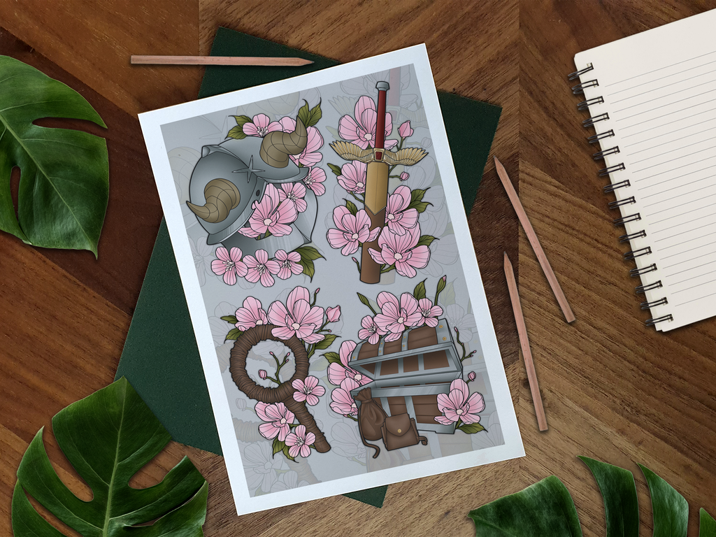 Delicious In Dungeon Illustrated Art Print 🍲⚔️