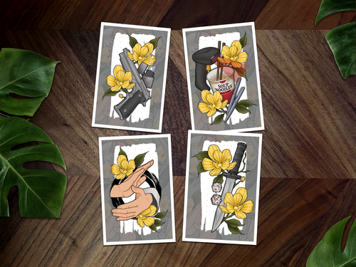 Asakura’s Gun Inspired Mini Art Print 🍜🔫