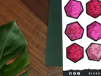 D20 RPG Game Dice Sticker Sheet